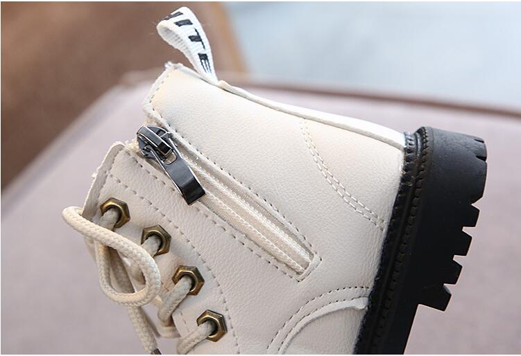 2020 Autumn/Winter Children Boots Boys Girls Leather Martin Boots Plush Fashion Waterproof Non-slip Warm Kids Boots Shoes 21-30 2020 Autumn/Winter Children Boots Boys Girls Leather Martin Boots Plush Fashion Waterproof Non-slip Warm Kids Boots Shoes 21-30