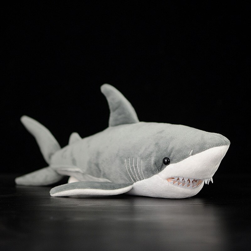 Lifelike Great White Shark Stuffed Toy Cute Soft Shark Model Real Life Plush Doll Simulation Ocean Animal Birthday Gift For Kids Lifelike Great White Shark Stuffed Toy Cute Soft Shark Model Real Life Plush Doll Simulation Ocean Animal Birthday Gift For Kids