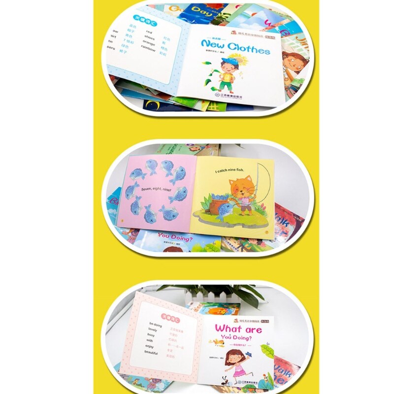 60 Book/Set Cute Baby Story Grade Reading Pre Learning Books Children Kids Learning English Word Picture Reading Books Education 60 Book/Set Cute Baby Story Grade Reading Pre Learning Books Children Kids Learning English Word Picture Reading Books Education