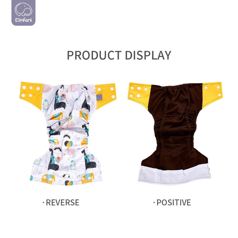 Elinfant Breathable Coffee Mesh Cloth Nappy Waterproof Reusable Baby Cloth Diaper Elinfant Breathable Coffee Mesh Cloth Nappy Waterproof Reusable Baby Cloth Diaper