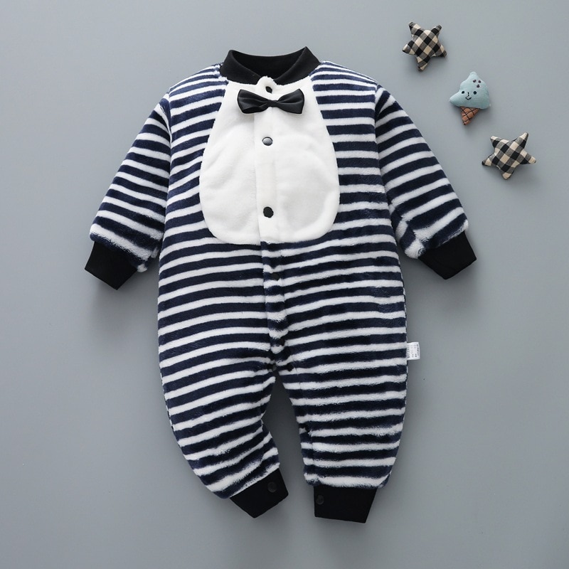 Newborn Baby Polar Fleece Clothes Boys Girls Autumn Thicken Rompers Infant Baby Cartoon Jumpsuit Home Climbing Clothes Pajamas Newborn Baby Polar Fleece Clothes Boys Girls Autumn Thicken Rompers Infant Baby Cartoon Jumpsuit Home Climbing Clothes Pajamas