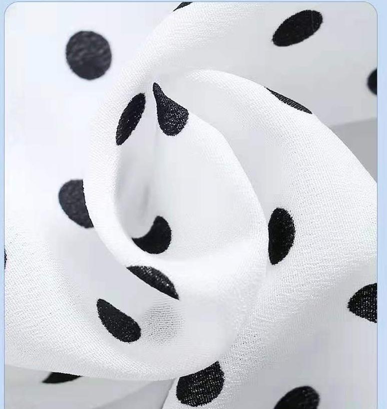 Summer Thin Girls Chiffon Suit  2 Piece Set Children Sleeveless Clothes Baby Girls Vest + Trousers Casual Outfits Wave Point Top