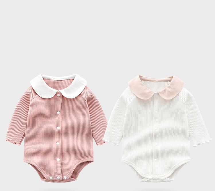 Infant Clothing Newborn Baby Clothes Spring Autumn Long Sleeved Cute Body Suit Baby Cotton Bag Fart Jumpsuit Sibling Outfits