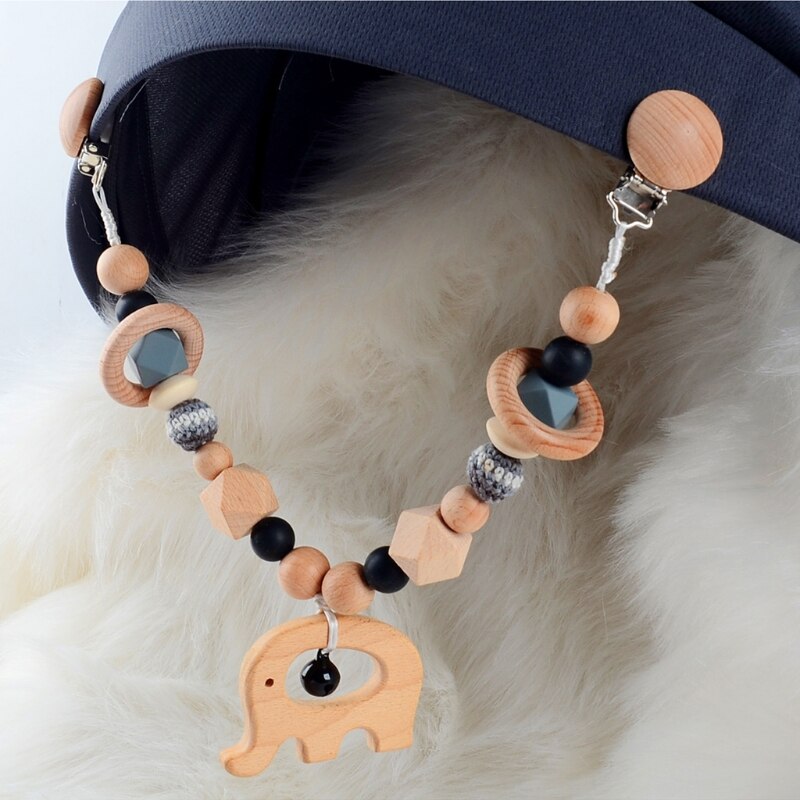 Baby Wooden Teether Baby Play Gym Pacifier Clip Chain Infants Rattle Dummy Clip Wooden Chewing Bracelet Stroller Toys Pram Clip Baby Wooden Teether Baby Play Gym Pacifier Clip Chain Infants Rattle Dummy Clip Wooden Chewing Bracelet Stroller Toys Pram Clip