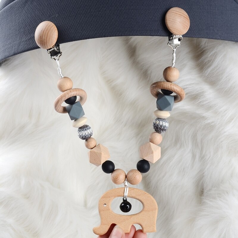 Baby Wooden Teether Baby Play Gym Pacifier Clip Chain Infants Rattle Dummy Clip Wooden Chewing Bracelet Stroller Toys Pram Clip Baby Wooden Teether Baby Play Gym Pacifier Clip Chain Infants Rattle Dummy Clip Wooden Chewing Bracelet Stroller Toys Pram Clip
