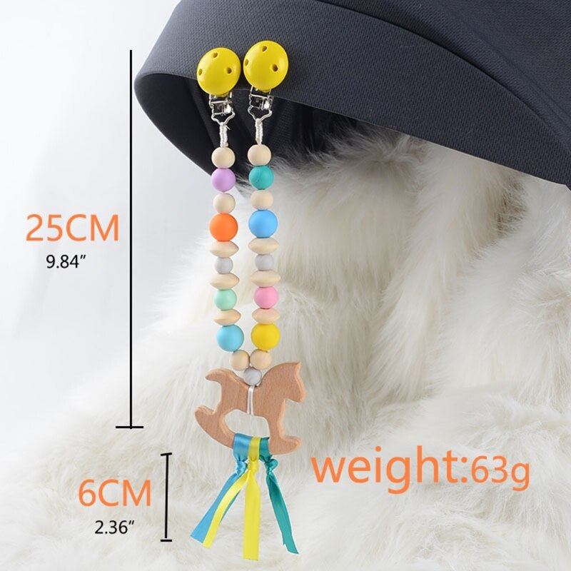 Baby Wooden Teether Baby Play Gym Pacifier Clip Chain Infants Rattle Dummy Clip Wooden Chewing Bracelet Stroller Toys Pram Clip Baby Wooden Teether Baby Play Gym Pacifier Clip Chain Infants Rattle Dummy Clip Wooden Chewing Bracelet Stroller Toys Pram Clip