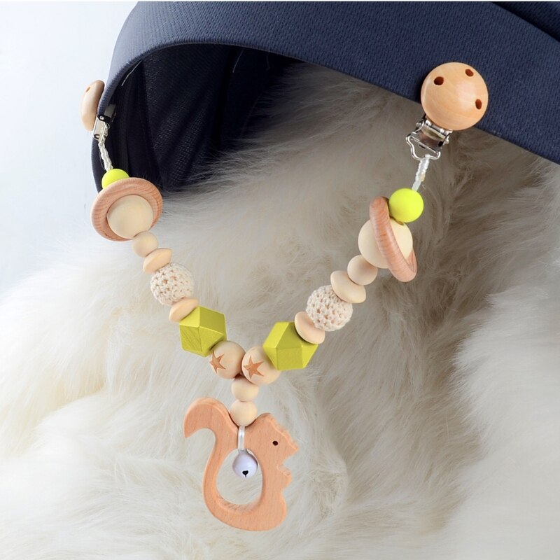 Baby Wooden Teether Baby Play Gym Pacifier Clip Chain Infants Rattle Dummy Clip Wooden Chewing Bracelet Stroller Toys Pram Clip Baby Wooden Teether Baby Play Gym Pacifier Clip Chain Infants Rattle Dummy Clip Wooden Chewing Bracelet Stroller Toys Pram Clip