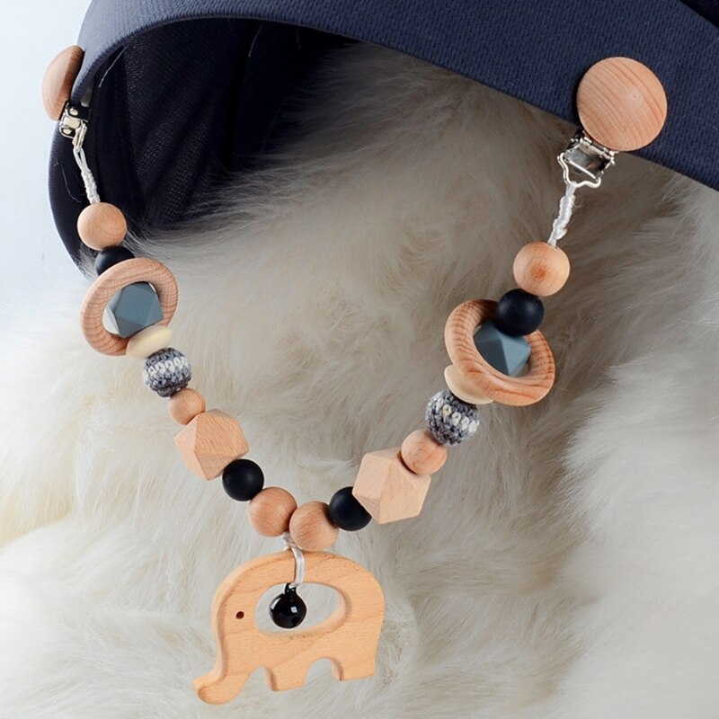 Baby Wooden Teether Baby Play Gym Pacifier Clip Chain Infants Rattle Dummy Clip Wooden Chewing Bracelet Stroller Toys Pram Clip Baby Wooden Teether Baby Play Gym Pacifier Clip Chain Infants Rattle Dummy Clip Wooden Chewing Bracelet Stroller Toys Pram Clip