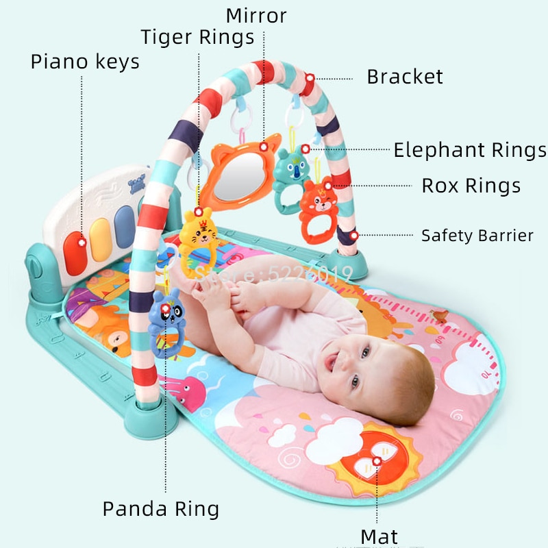 Baby Play Mat Montessori Puzzle Carpet With Piano Keyboard Lullaby Music Kids Gym Crawling Activity Rug Toys For 0-12 Months Baby Play Mat Montessori Puzzle Carpet With Piano Keyboard Lullaby Music Kids Gym Crawling Activity Rug Toys For 0-12 Months