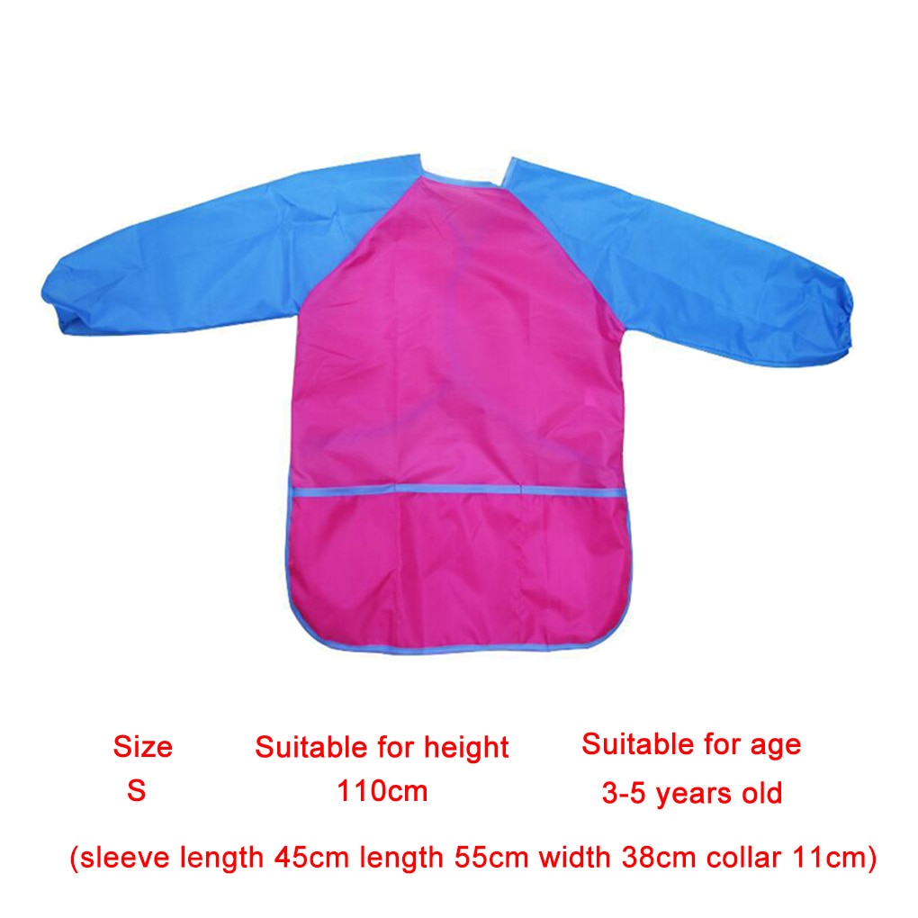 Waterproof Long Sleeve Apron Baby Toddler Painting Feeding Smock Bib Children Drawing Supplies Waterproof Long Sleeve Apron Baby Toddler Painting Feeding Smock Bib Children Drawing Supplies