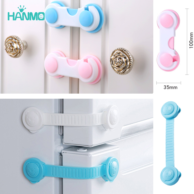 6 pcs children infants baby children drawer Lock door cabinet lock refrigerator Lock Toilet safety lock