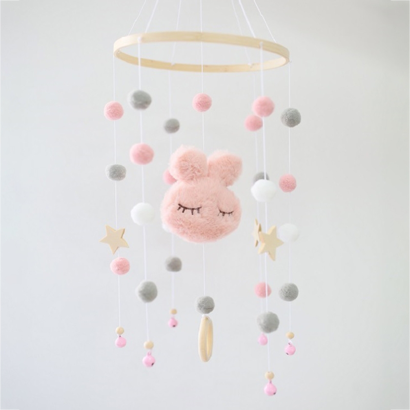 Baby Bed Rattle Cartoon Plush Rabbit Toys