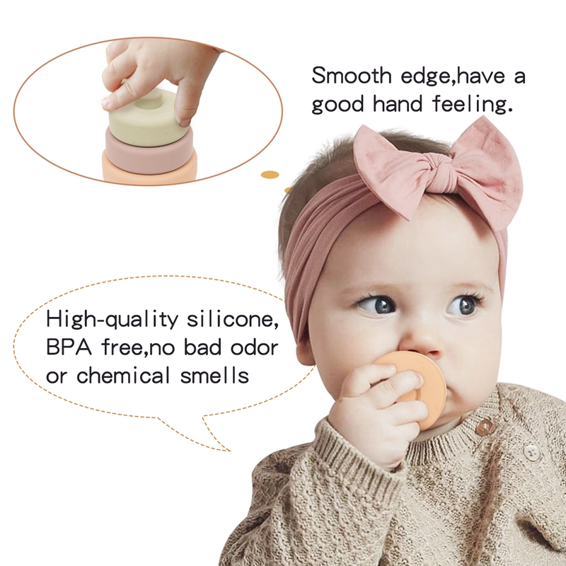 6pcs Baby Toy Soft Building Blocks Silicone Stacking Blocks Round Shape Silicone Construction Toy Rubber Teethers Montessori Toy 6pcs Baby Toy Soft Building Blocks Silicone Stacking Blocks Round Shape Silicone Construction Toy Rubber Teethers Montessori Toy