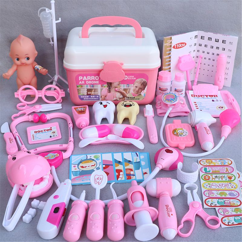 Ambulance box 44 Pcs/Set Girls Role Play Doctor Game Medicine Simulation Dentist Pretend Toy Ambulance box 44 Pcs/Set Girls Role Play Doctor Game Medicine Simulation Dentist Pretend Toy