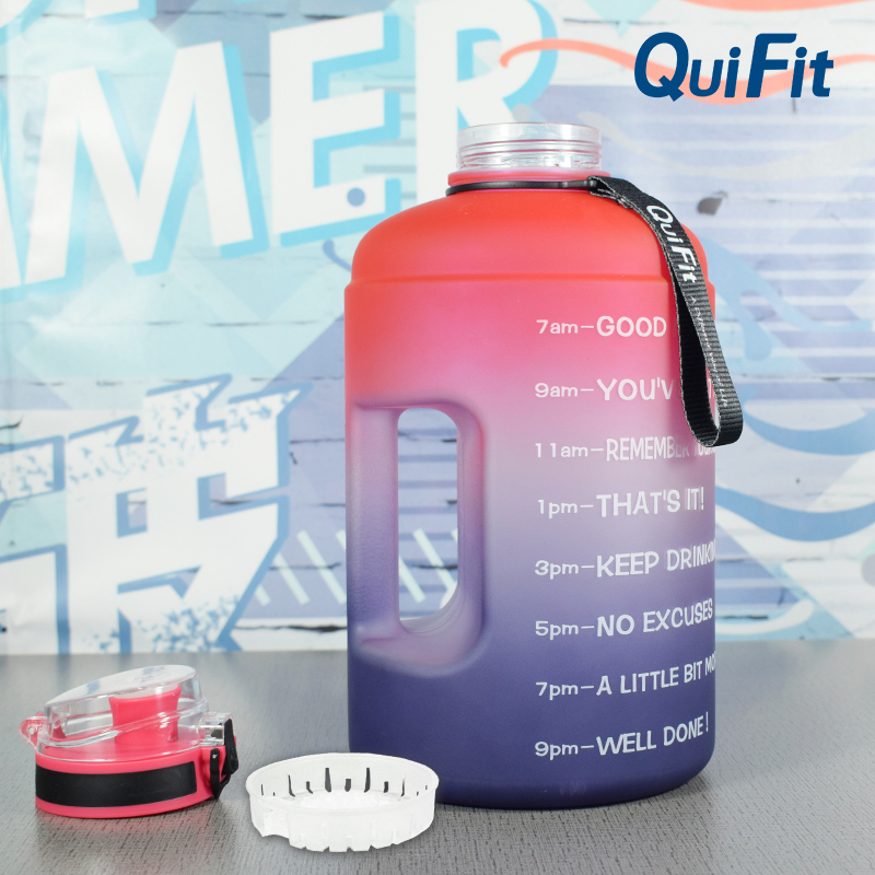 Quifit2.2L/3.78Lbouncing straw sports gallon water bottle fitness/home/outdoor, making it dust-proof and leak-proof water bottle Quifit2.2L/3.78Lbouncing straw sports gallon water bottle fitness/home/outdoor, making it dust-proof and leak-proof water bottle
