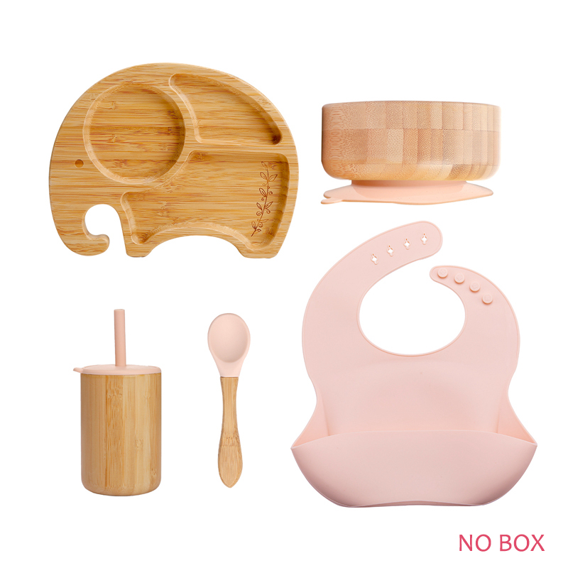 5PCS/SET Baby Silicone Feeding Tableware Food Grade Silicone Baby Feeding 5PCS/SET Baby Silicone Feeding Tableware Food Grade Silicone Baby Feeding