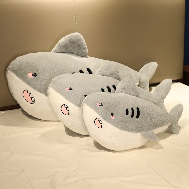 Huggable 65-1200cm Giant Reallife Shark Plush Toys Sea Animal Stuffed Toy Soft Animal Whale Pillow Sleepy Cushion Kids Gift