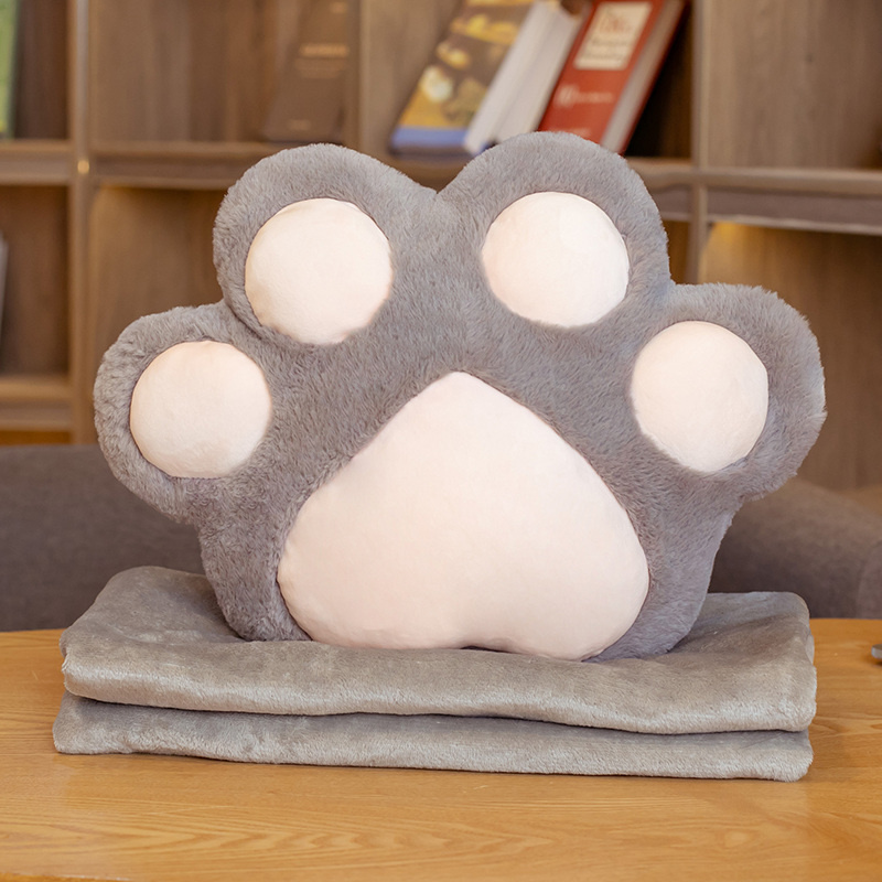 Cute Cat Paw Plush Toy Body Pillows Kawaii Office Chair Car Cushion Stuffed Cartoon Cushions Plushie Kids Toy Gift Rome Decor
