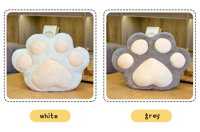 Cute Cat Paw Plush Toy Body Pillows Kawaii Office Chair Car Cushion Stuffed Cartoon Cushions Plushie Kids Toy Gift Rome Decor