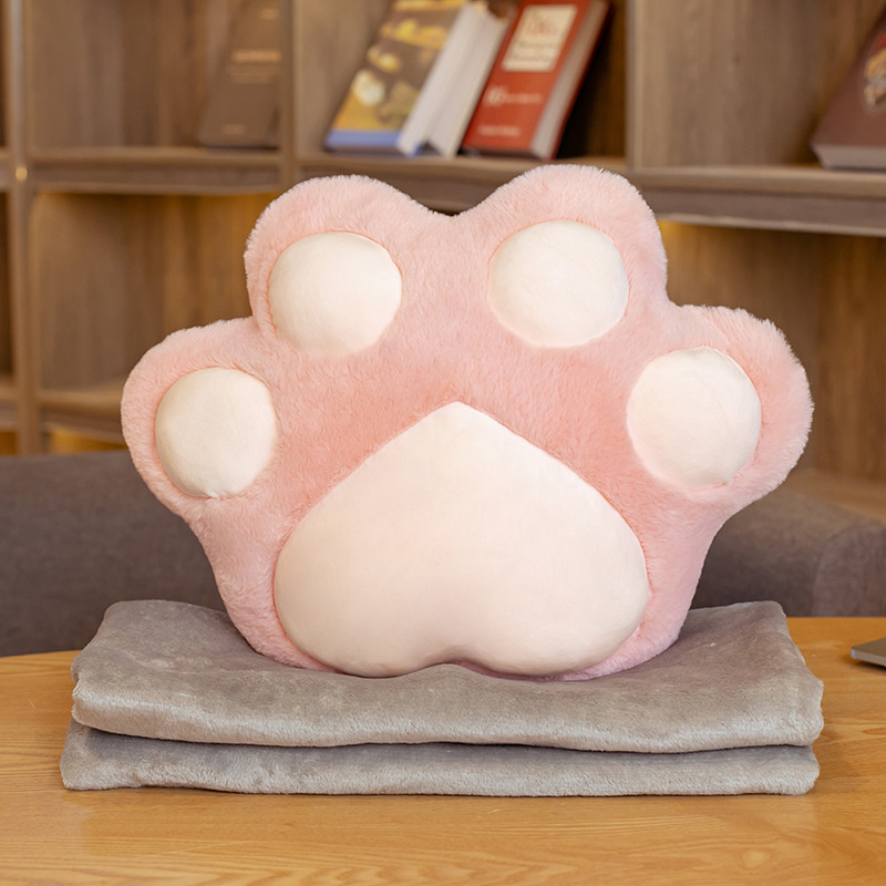 Cute Cat Paw Plush Toy Body Pillows Kawaii Office Chair Car Cushion Stuffed Cartoon Cushions Plushie Kids Toy Gift Rome Decor