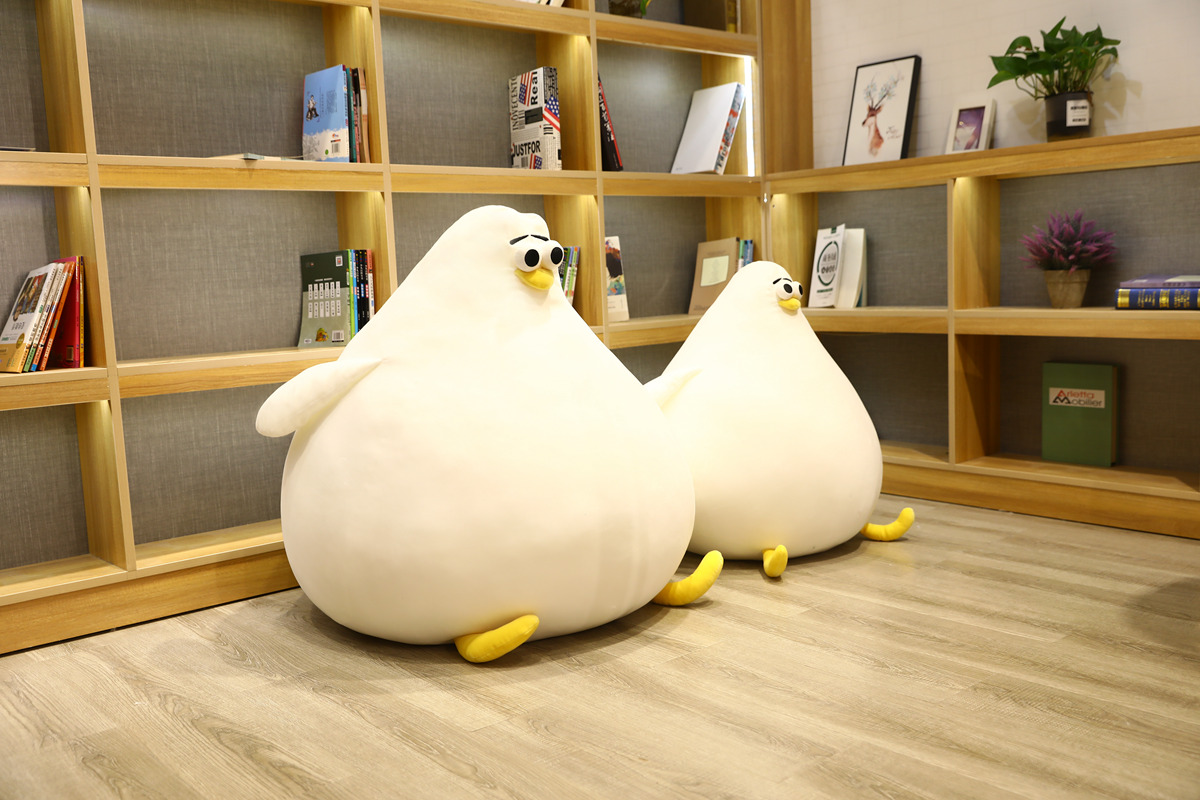 Giant Round Soft Penguin Plush Pillow Fluffy Lazy Sofa Living Room Decoration Nice Plush Toy for Kids Surprise Gift